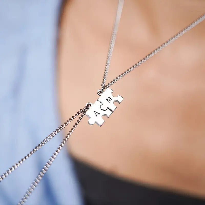 Amorelo™ Custom Puzzle Pendant-Laser Engraved