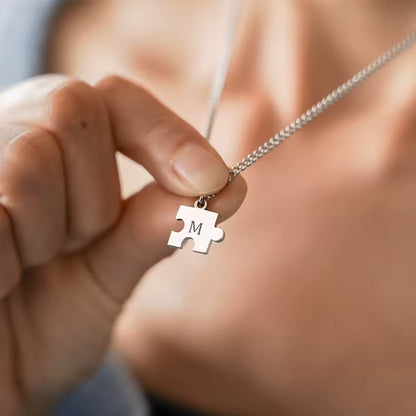 Amorelo™ Custom Letter Puzzle Pendant