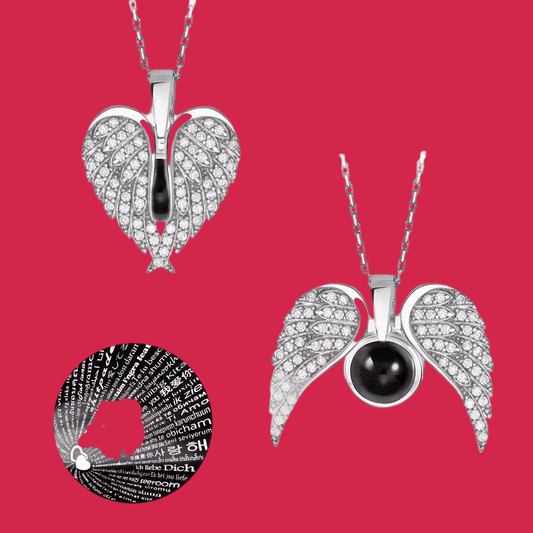 Heart/Angel Projection Neckless